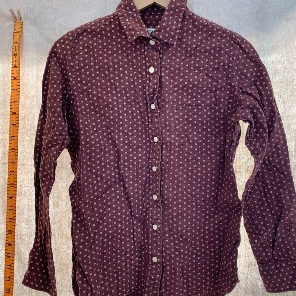 Tradlands polka dot button up